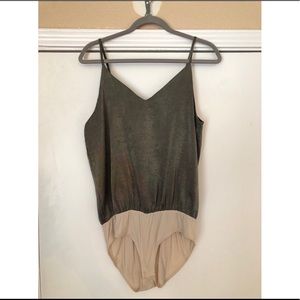 Hunter green bodysuit